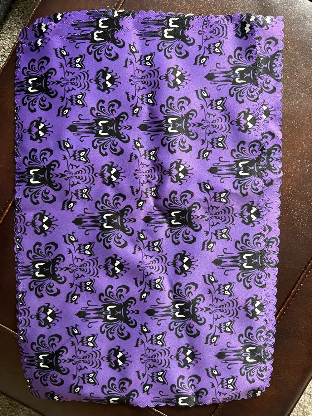 Disney Haunted Mansion Wallpaper placements with scallop edge (set of 4)